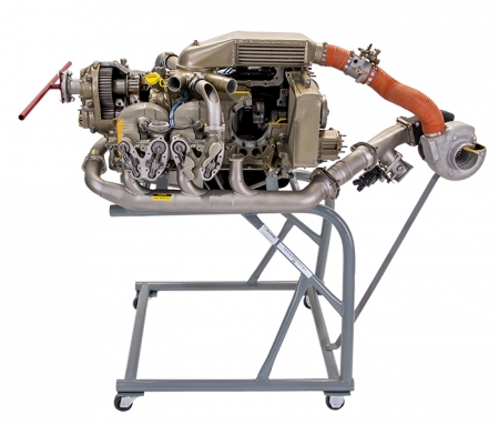 Teledyne Continental Motors GTSIO-520 cut away model E50